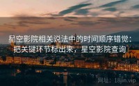 星空影院相关说法中的时间顺序错觉：把关键环节标出来，星空影院查询